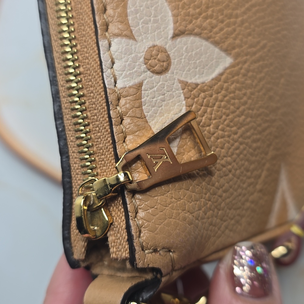 Louis Vuitton Empreinte Monogram Giant Multi Pochette Accessories Arizona Creme - Picture 12 of 16